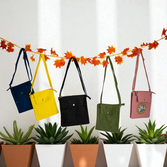 Jute Connection™ Compact Crossbody Jute Bags – Assorted Colors